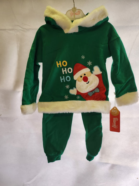 Green santa outfit